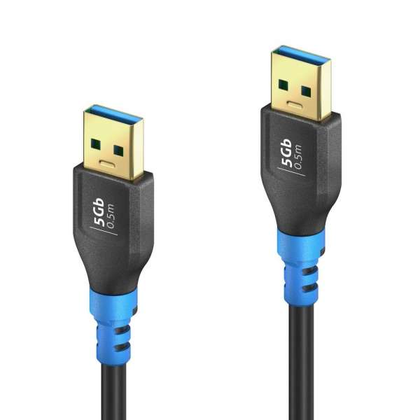 FlexInstall USB-A auf USB-A Kabel USB 3.0 5Gbps 0.50m