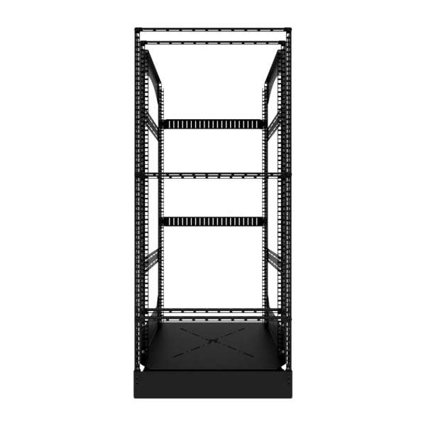 19" Auszieh- und drehbares Rack 24RU, 200kg Traglast, 490B x 510T x 1141H