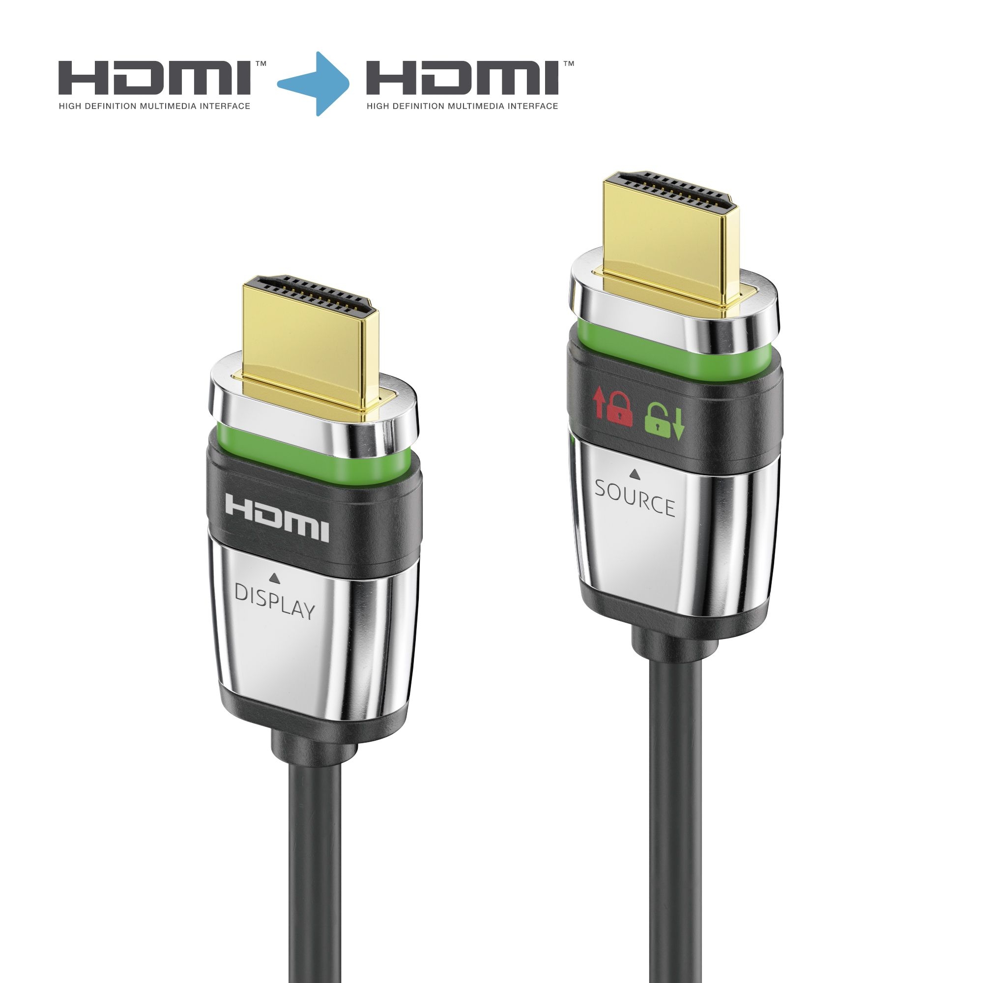 HDMI A/A Micro HDMI AOC Fiber Optic Cable 4K 10m - HDMI Cables