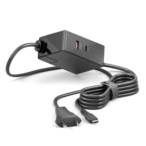 Vuelogic - USB-C & USB-A GaN Ladegerät - 3-Port - 100W PD - schwarz