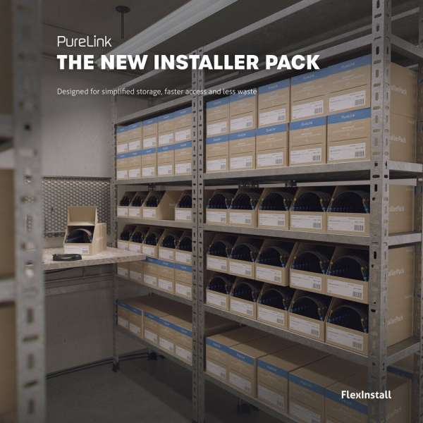 FlexInstall USB-A auf USB-B Kabel USB 3.2 Gen1x1 5Gbps 0.50m - Installer Pack 60 stk.