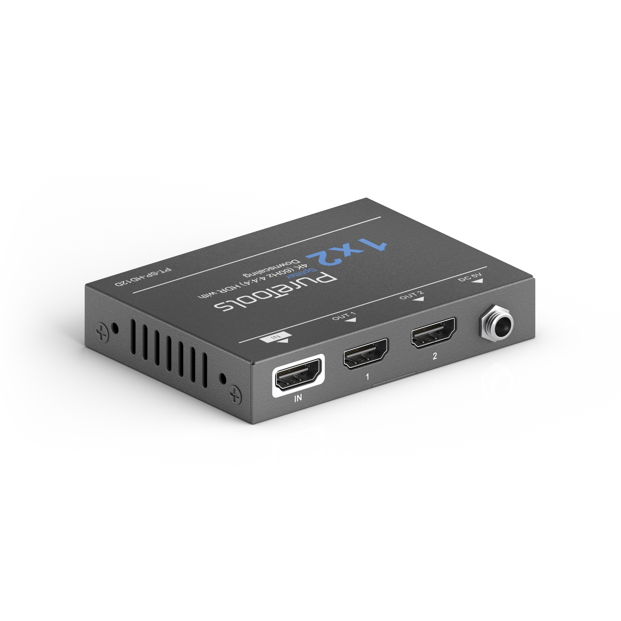1x2 4K 18Gbps HDMI Splitter with Scaler, PureLink