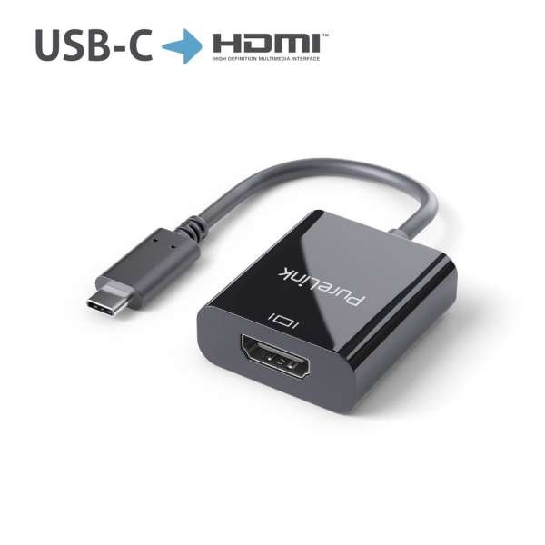 USB-C auf HDMI Adapter - 4K60 - iSerie - schwarz - 0,10m