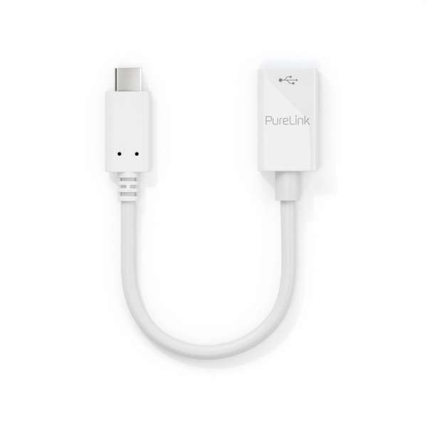 USB-C auf USB-A Adapter - USB 3.1 Gen1 - OTG - iSerie - weiß - 0,10m