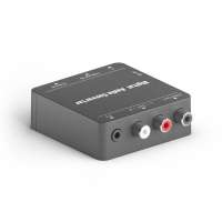 Analog Zu Digital Audio Konverter – Wandelt Cinch-Signal In Digital (Koaxial/Optisch), 48 KHz, Mit USB-Netzteil & Toslink-Kabel