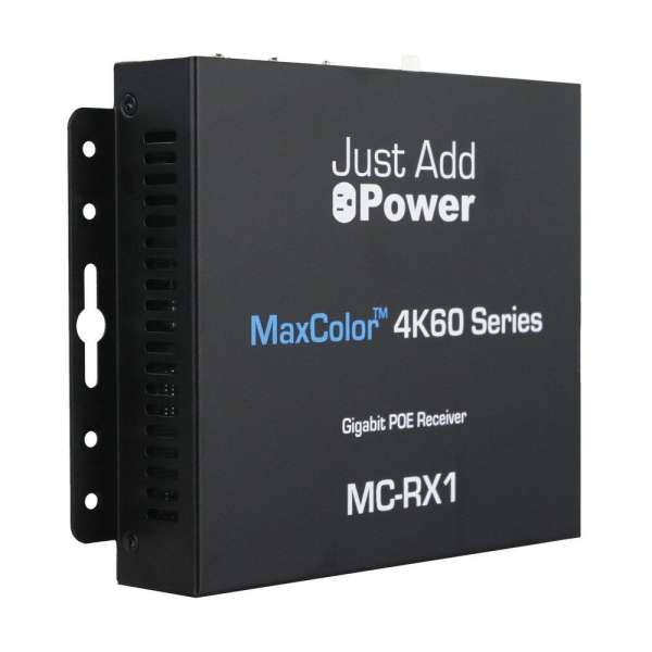 JustAddPower - MaxColor™ 4K60 4:4:4 Decoder (Receiver), 36-Bit Ein- und Ausgang, Dolby- und HDR-Unterstützung
