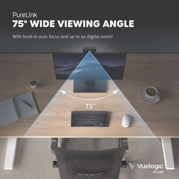 Vuelogic - Webcam für Personal Office und Live-Streaming, Fernunterricht