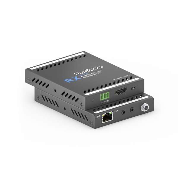 PureTools - HDBaseT Extender Set, 4K HDMI (60Hz 4:2:0) mit bidirektionalem PoC