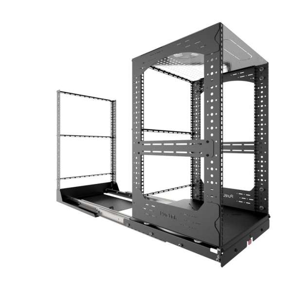 19" Auszieh- und drehbares Rack 16RU, 160kg Traglast, 490B x 510T x 785H