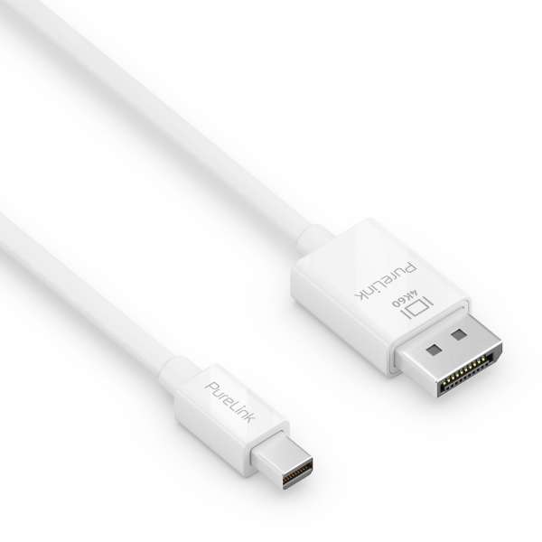 Mini DisplayPort auf DisplayPort Kabel - 4K60 - iSerie - weiß - 2,00m