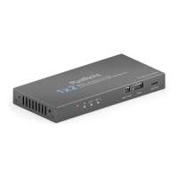 1x2 HDMI 2.1 Splitter - 48Gbps with Scaler and Audio De-Embedding