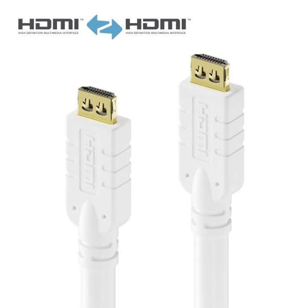HDMI Kabel - PureInstall - weiß - 10,0m
