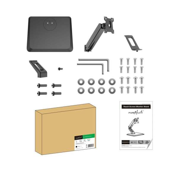 PureMounts® Monitor Halterung, VESA 100x100, schwarz