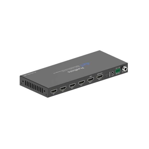 PureTools - 4x1 HDMI 2.1 Switch - 48Gbps - 8K (60Hz 4:2:0) 12 bit, Audio De-Embedding und Signal Management