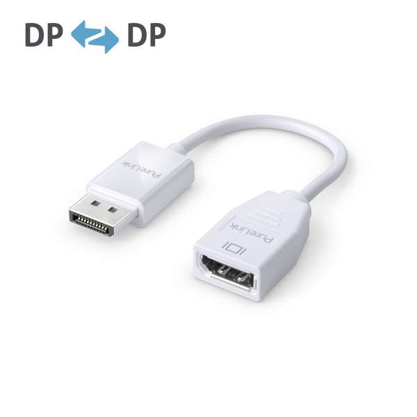 DisplayPort auf DisplayPort Adapter - 4K60 - iSerie - weiß - 0,10m
