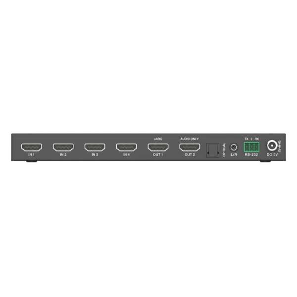 PureTools - 4x1 HDMI 2.1 Switch - 48Gbps - 8K (60Hz 4:2:0) 12 bit, Audio De-Embedding und Signal Management