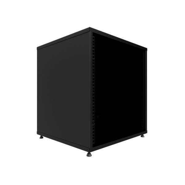 19" Geschlossenes Schrank-Rack mit Seiten- und Rückwänden 12HE, 200 kg, 540B X 500D X 574H