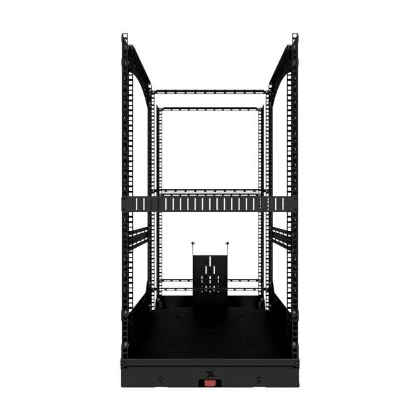 19" Auszieh- und drehbares Rack 20RU, 130kg Traglast, 490B x 498T x 970H