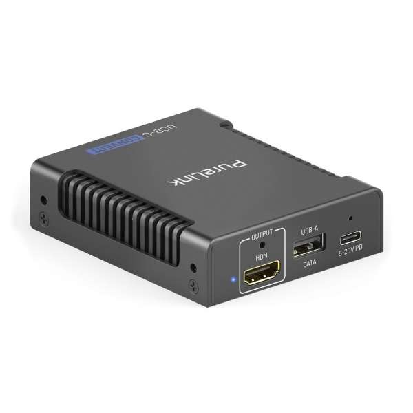 PureTools – USB-C-zu-HDMI/USB-Konverter mit PD – 4K USB-C-zu-HDMI 2.0/5G USB-A Konverter mit 100W Power Delivery
