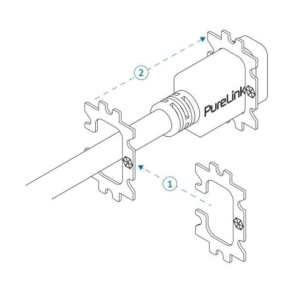 mediahub2 - ICS-kompatibles HDMI F/M Verbindungskabel - 2,00m