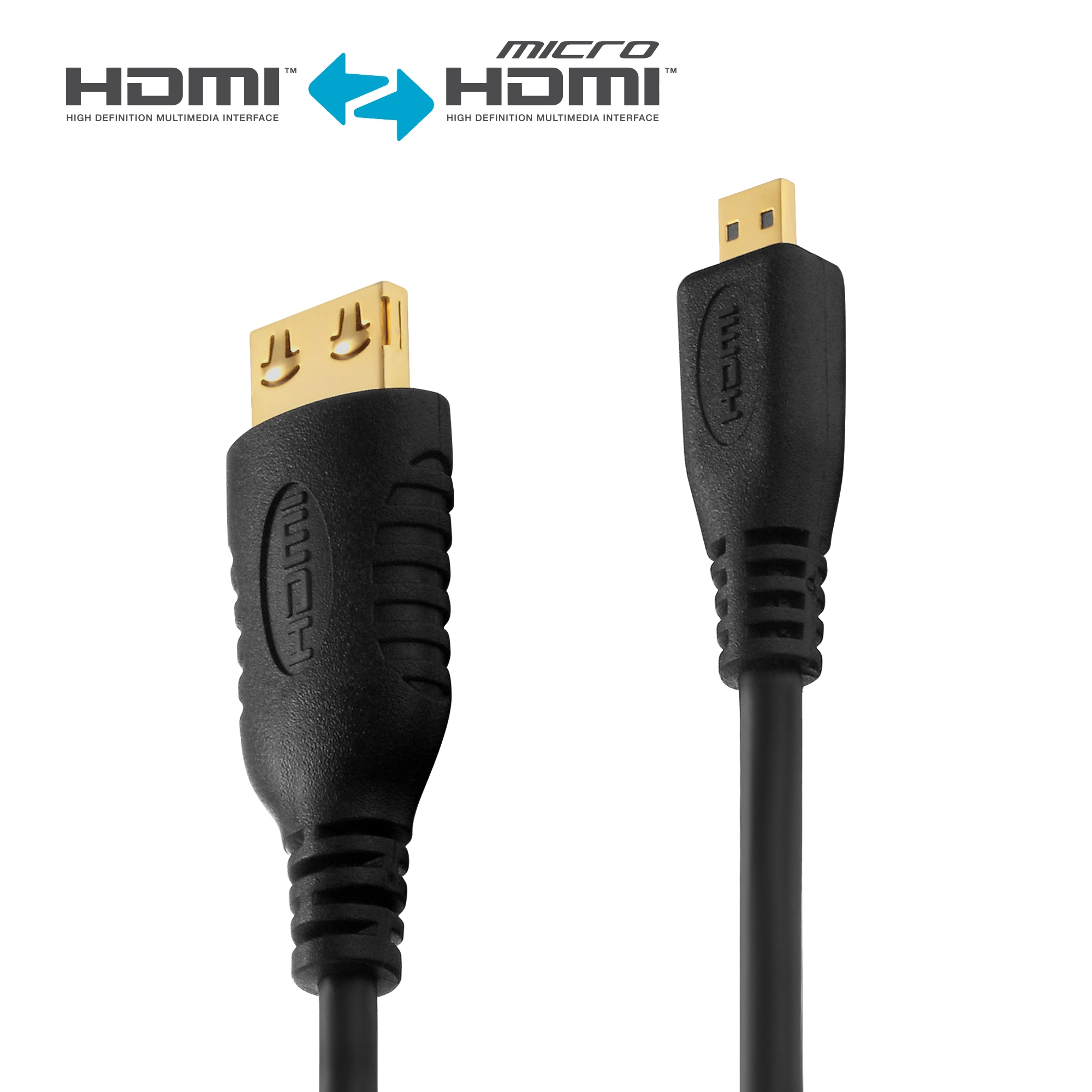 1,5m NEU PureLink Micro HDMI HDMI Kabel PI1300-015HDMI 1.4 4K HEC/ARC SLS 