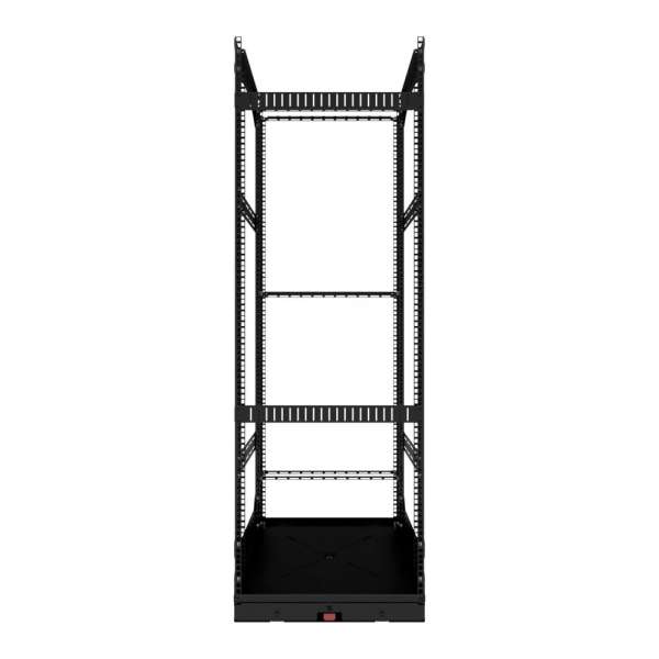 19" Auszieh- und drehbares Rack 32RU, 300kg Traglast, 490B x 510T x 1498H