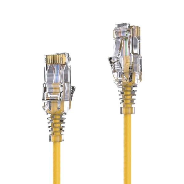 CAT 6 Patchkabel. SLIM - UTP - LSOH - gelb - 1,00m