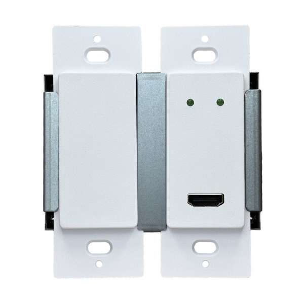 JustAddPower - MaxColor™ 2-Gang 4K60 4:4:4 36-Bit Wallplate Encoder (Transmitter) - Weiß
