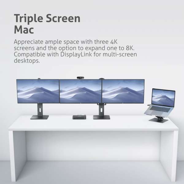 Vuelogic - USB-C Docking Station - Quad Display DisplayLink ready - 8K-Unterstützung