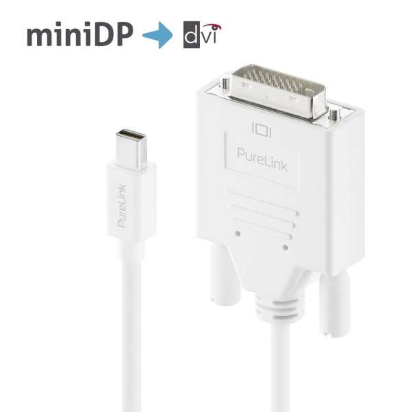 Mini DisplayPort auf DVI Kabel - 1920x1200 - WUXGA - iSerie - weiß - 1,50m