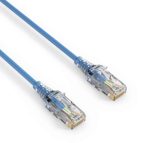 CAT 6 Patchkabel. SLIM - UTP - LSOH - blau - 1,00m