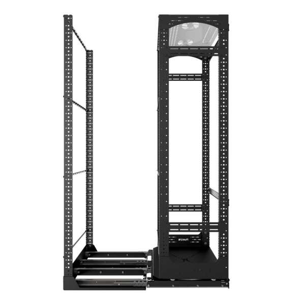 19" Auszieh- und drehbares Rack 36RU, 300kg Traglast, 490B x 510T x 1676H