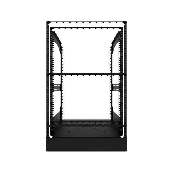 19" Auszieh- und drehbares Rack 16RU, 200kg Traglast, 490B x 510T x 785H