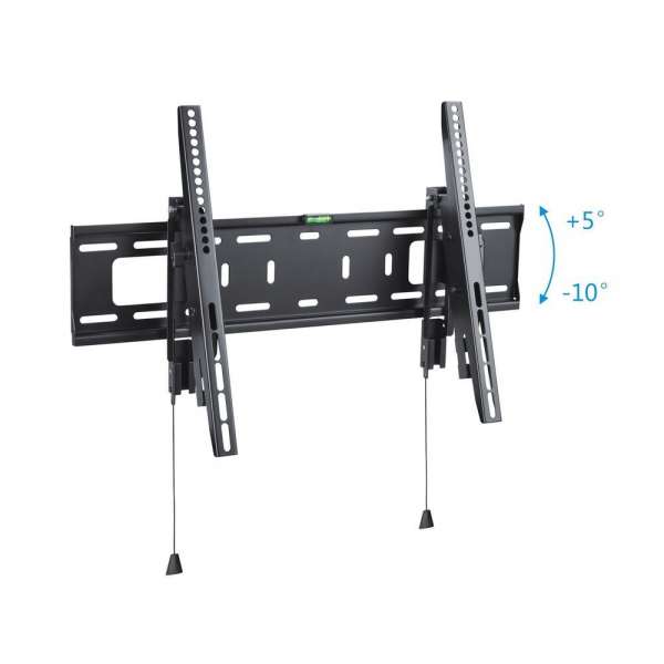 PureMounts® TV Halterung mit verstellbaren Armen gegen Diebstahl - VESA 600x400, schwarz