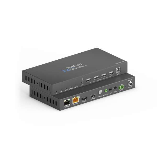 PureTools - HDBaseT Extender Set mit USB 2.0 und Audio-Breakout, 4K (60Hz 4:4:4)