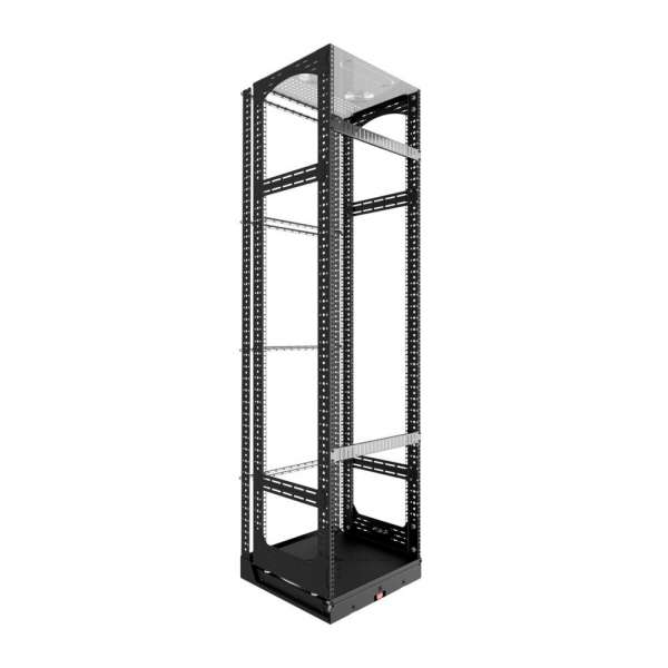19" Ausziehbares und drehbares Rack 40RU, 125 kg Last, 490B X 515T X 1862H