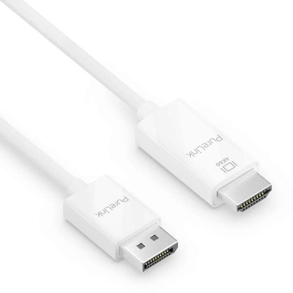 DisplayPort auf HDMI Kabel - 4K60 - iSerie - weiß - 1,50m