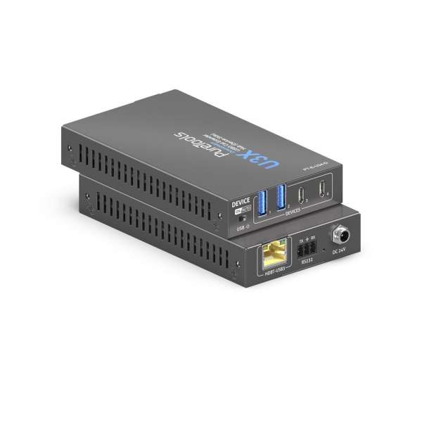 PureTools - USB3 Cat Extender Hub (geräteseitig) - USB 3.2 Gen1 Data Extender Hub mit vier Geräteanschlüssen