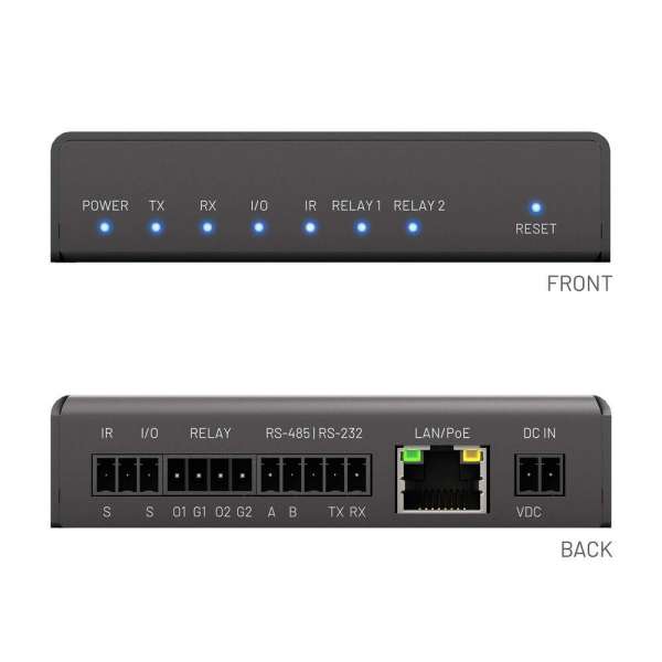 PureTools - Network Serial Port Expander - Ethernet, RS-232, RS-485, I/O und IR-Steuerung mit PoE-/Gleichstromversorgung