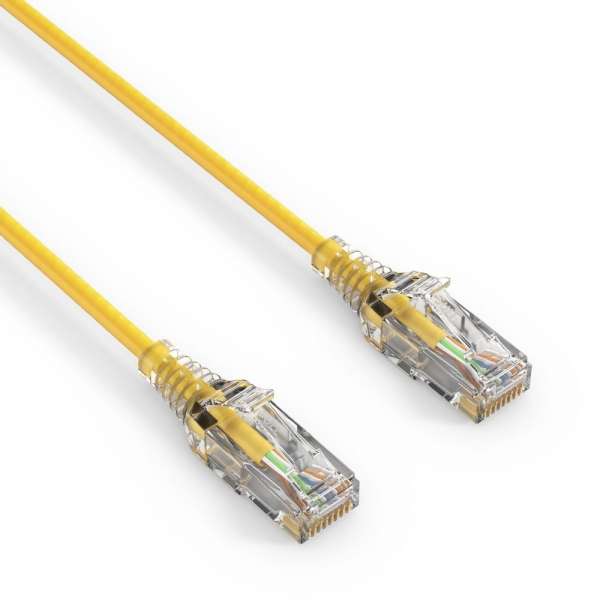 CAT 6 Patchkabel. SLIM - UTP - LSOH - gelb - 1,50m