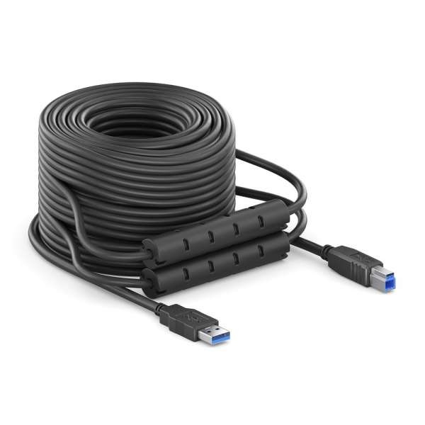 USB 3.2 Gen. 1x1 Aktiv Kabel - schwarz - 25,0m