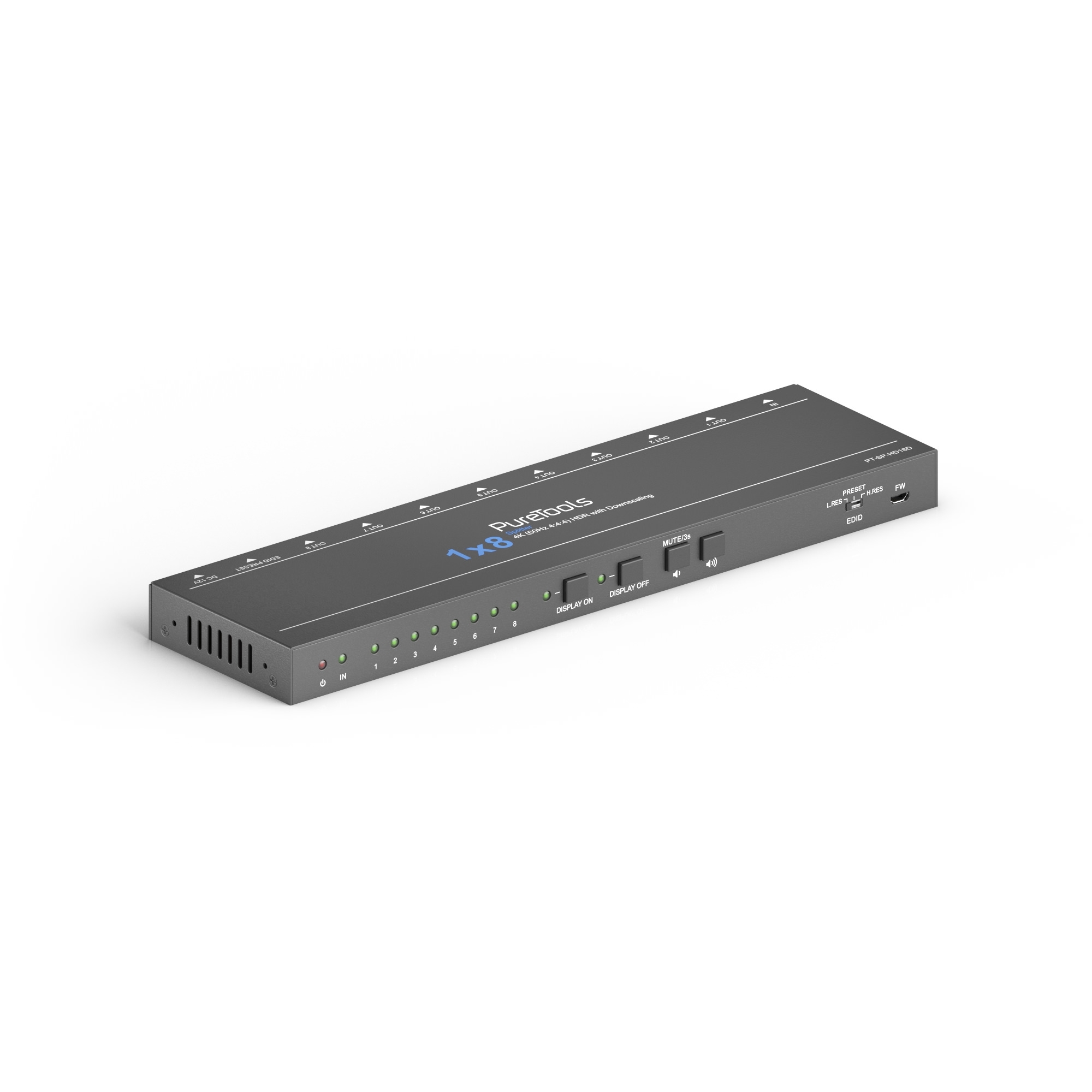 8-Port 4K 60Hz HDMI Splitter