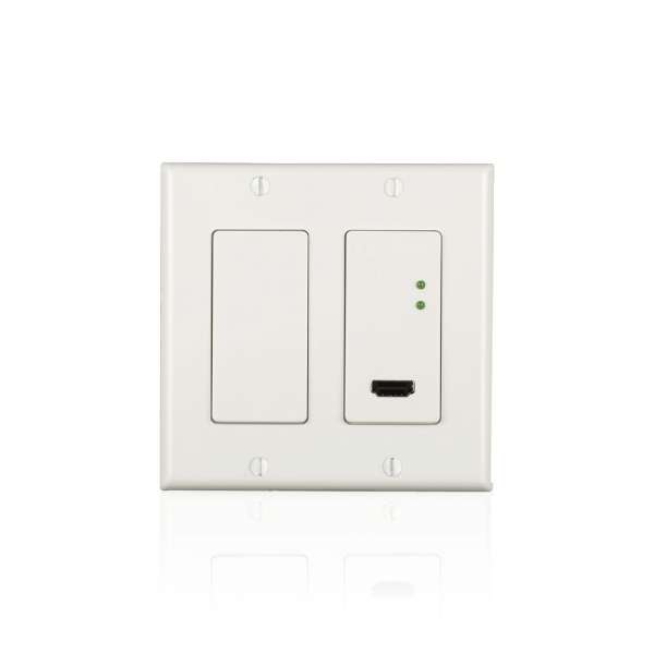 3G PoE 4K HDMI 2-gang Wallplate Transmitter, white - 3G Ultra 