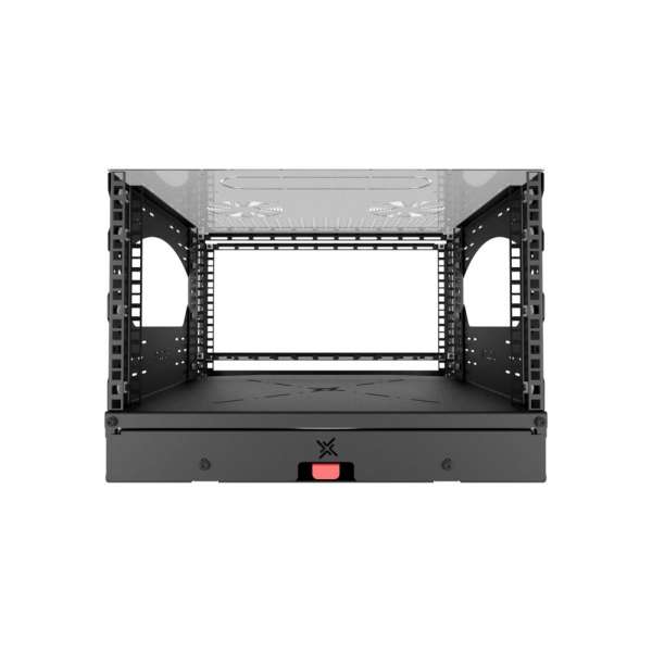 19" Auszieh- und drehbares Rack 6RU, 130kg Traglast, 490B x 498T x 348H