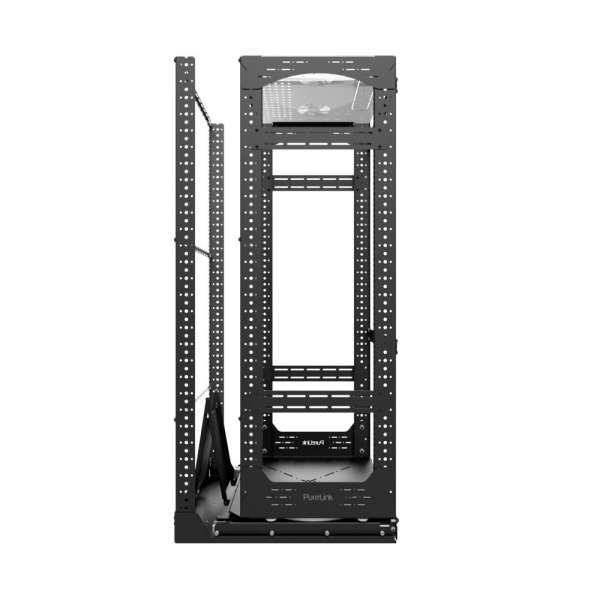 19" Auszieh- und drehbares Rack 28RU, 200kg Traglast, 490B x 608T x 1320H