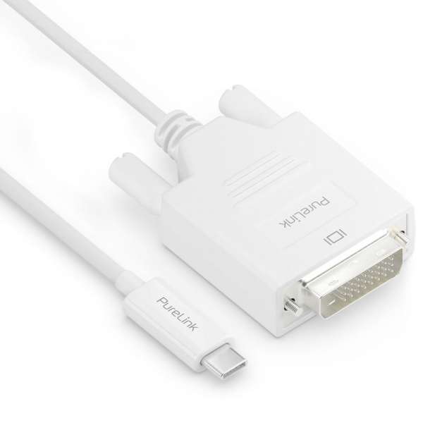 USB-C auf DVI Kabel - 1920x1200 - WUXGA - iSerie - weiß - 1,50m