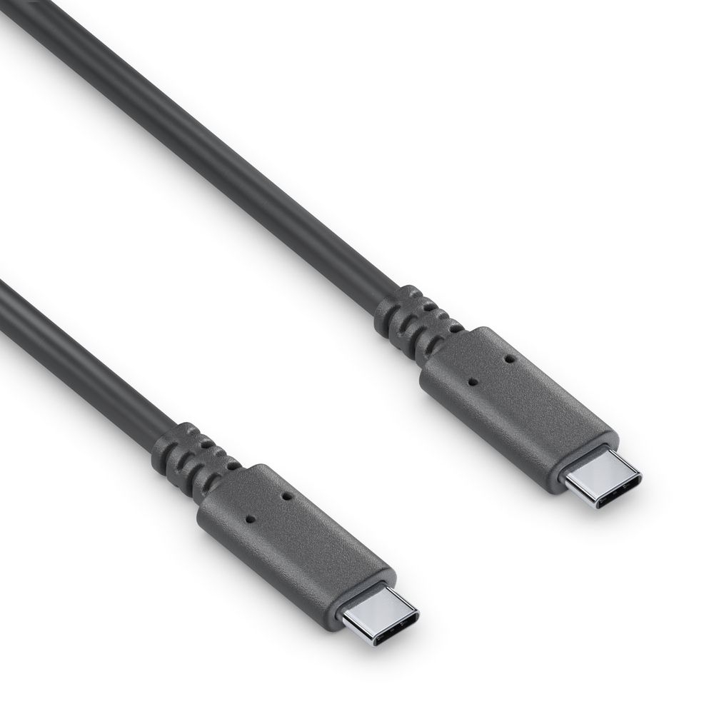 AISENS Cavo USB 3.2 Gen2x2 20Gbps - Tipo C Maschio A C, Supporto 8K@30Hz, Ricarica 100W 5A, Chip E-Marker, 0.6m, Nero